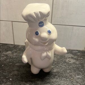 Pillsbury White Ceramic Doughboy Figurine. 1988 vintage